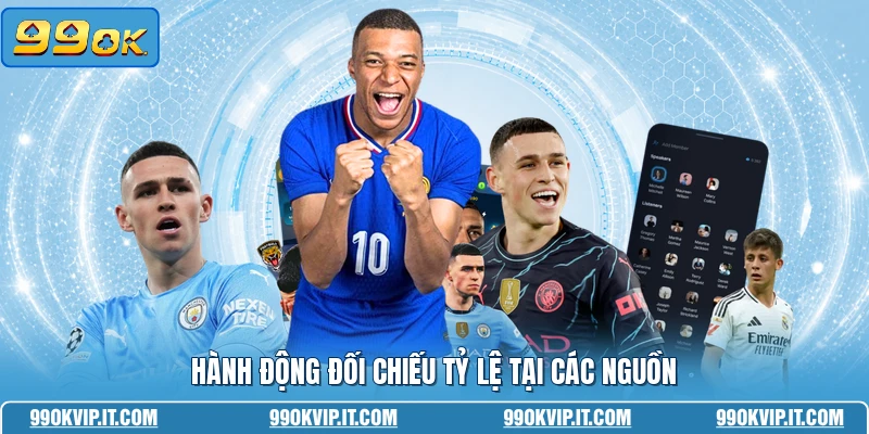 Hành động đối chiếu tỷ lệ tại các nguồn