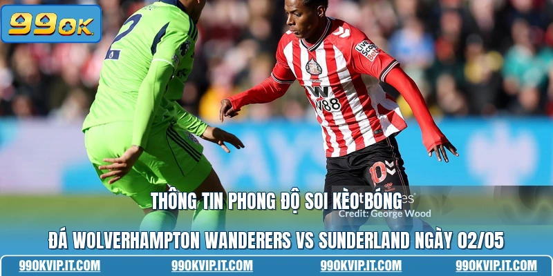 Thông tin phong độ soi kèo bóng đá Wolverhampton Wanderers vs Sunderland ngày 02/05